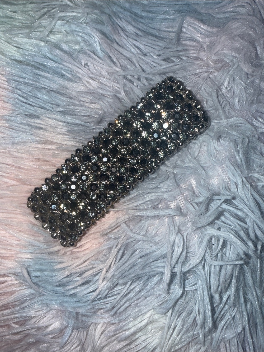 Cookie Lee Sparkling Black Crystal Stretch Bracelet